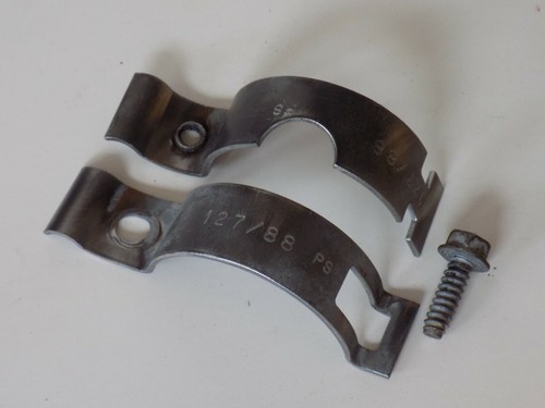 Power Steering Rack Line Clamp Bracket w/ Bolt OEM 1989 C4 Corvette - Picture 3 of 8