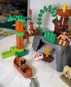 Lego Duplo 5598 - Dino Valley Set - ALMOST COMPLETE - RARE! - See Notes