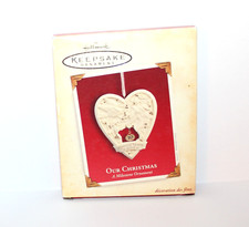Hallmark Christmas Ornament Our Christmas 10 Special Years 2005 Milestone H2