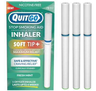 Soft-Tip Smokeless Inhaler | 100% Natural Nicotine-Free Habit Replacement 3 Pack