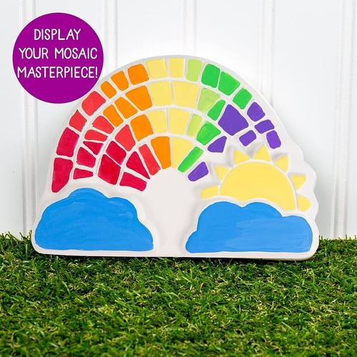 Creative Roots Paint Your Own Rainbow Stepping Stone Craft Kits for Kids,... - Bild 7 von 10