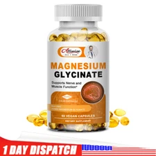 400mg Magnesium Glycinate High Absorption,Improved Sleep,Stress & Anxiety Relief