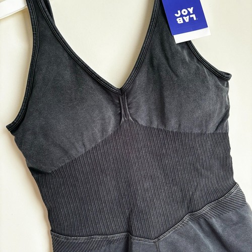 JoyLab Body Donna Corto Attivo Senza Cuscinetti - Nero Large - Foto 6 di 8