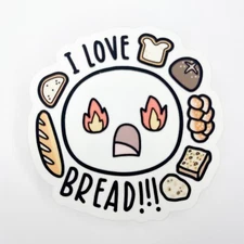 TCMC The coffeemonsterszo  I Love Bread 2024 Vinyl Sticker