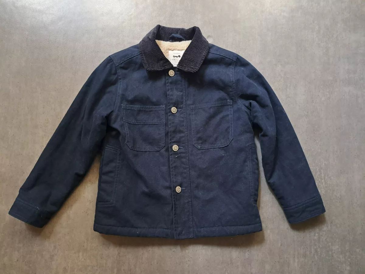 CYRILLUS 8 ans gar on veste matelass e bleu marine id ale automne TRES BON ETAT