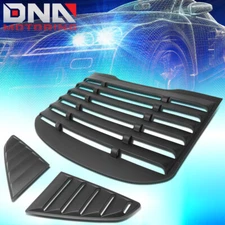 FOR 2015-2018 FORD MUSTANG COUPE VINTAGE STYLE REAR+QUARTER SIDE WINDOW LOUVERS