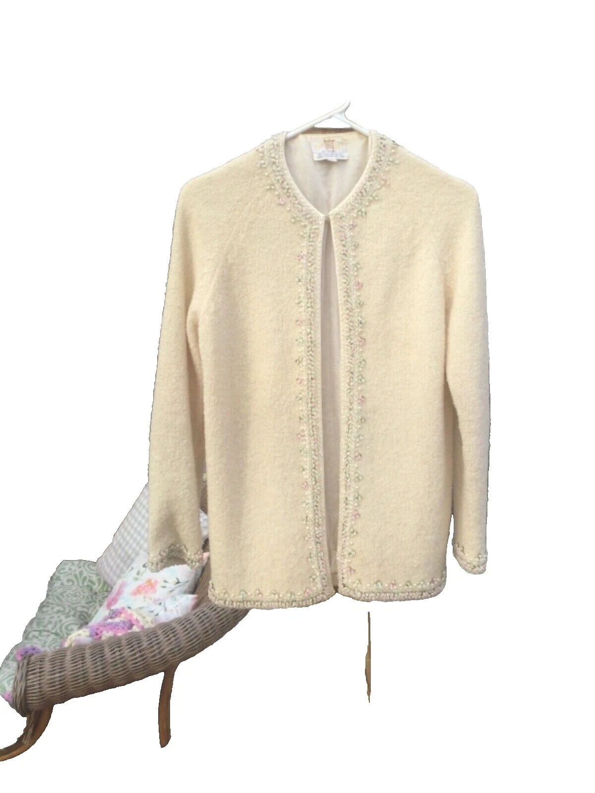 Ropa Vintage de cóctel de mezcla de lana para Mujeres