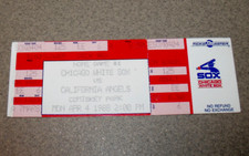 Chicago White Sox 4/4/1988 Opening Day vs Cal Full Ticket Cookie Rojas MGR Debut