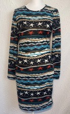 NWT CBR Women's BODYCON Print Dress SUPER SOFT  Long Sleeve Size MEDIUM