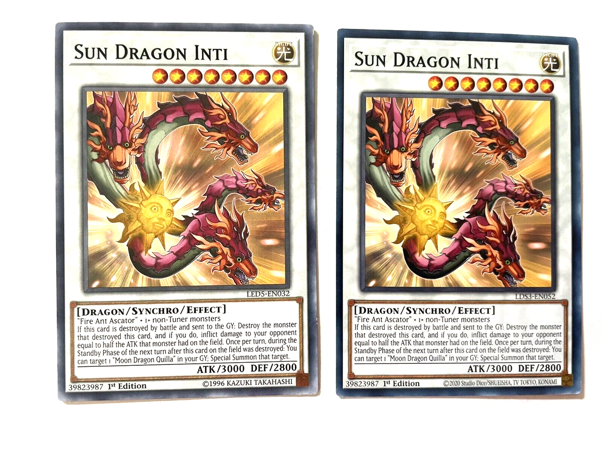 Sun Dragon Inti - LED5-EN032 / LDS3-EN052 - Common - 1st Edition - NM  YuGiOh! X2
