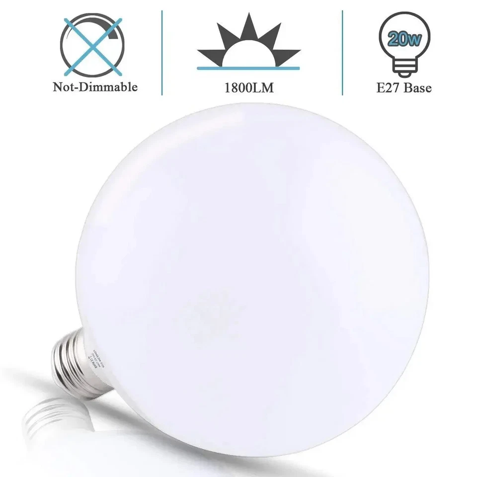 Non dimmable E26 E27 LED Light Bulb 20W Globe G120 Lamp Edison Screw Indoor Ligh - Image 4 of 4