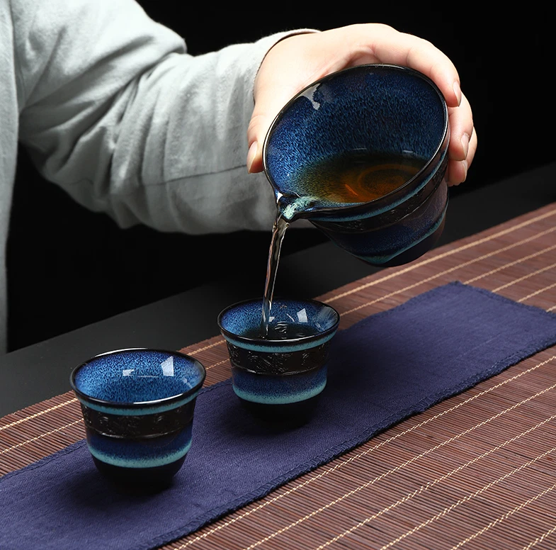 Sold At A Loss便携式茶具窑更换瓷器台湾带盖茶杯 — 第 3/4 张图片