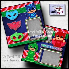 MASK HEROES 2 premade scrapbook pages paper piecing layout BY CHERRY  0006