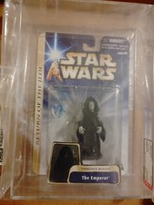 2003 Star Wars ROTJ Emperor Palpatine AFA 100U PERFECT grade Hasbro employee