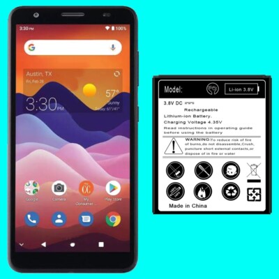 Large Capacity 2800mAh Extended Slim Battery for ZTE Blade A3 Joy Z5156CC Phones