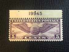 ICOLLECTZONE  US C12 Plate Number Single Stamp F/VF NH