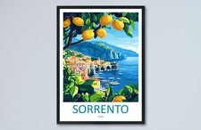 Sorrento Travel Print Wall Art Sorrento Wall Hanging Home D�cor Sorrento Gift Ar