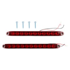 New 2x 16 Red Truck Trailer Light Bar 11 Led Stop Turn Tail Brake Lights Strip New 2x 16 Red Truck Trailer Light Bar 11 Led Stop Turn Tail Brake Lights Strip