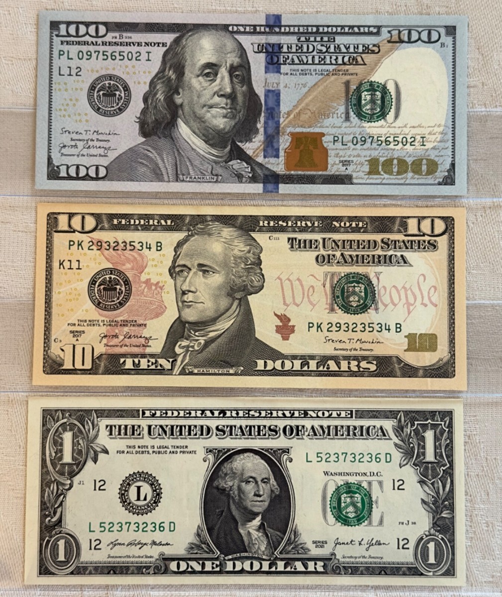 Kit di dollari in banconote e monete