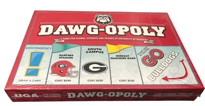 University Of Georgia Dawg-Opoly Board Game New Sealed