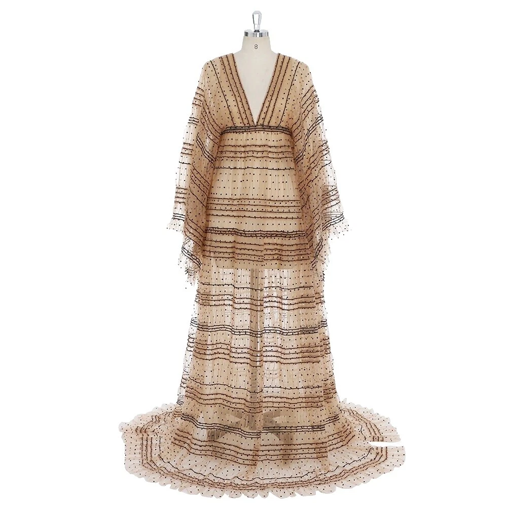 Бальное платье в полоску из полиэстера для женщин официальное платье