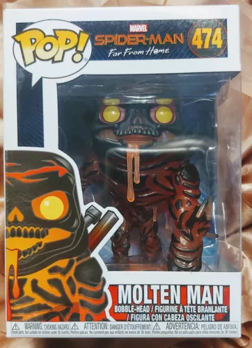 Funko Pop! Marvel Spider-Man Far From Home Molten Man #474 Vinyl  Collectible