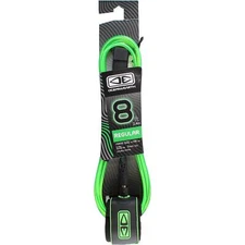 Ocean & Earth Regular Moulded Lime Surfboard Leash - 8'