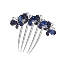 1PCS Bride Wedding Hair Comb Navy Blue exquisite Rhinestone Bridal Hair Comb