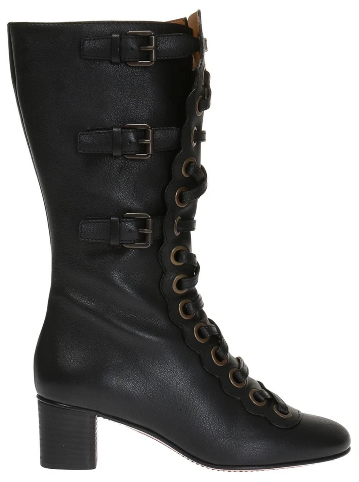 CHLOÉ Orson Iconic Rare Calf Ankle Boots Ochre Delight Stiefel Schuhe Shoes 39,5