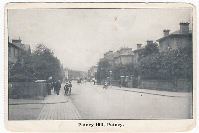 London; Putney Hill, Putney PPC, um 1900, To Mrs Dodd, Slough