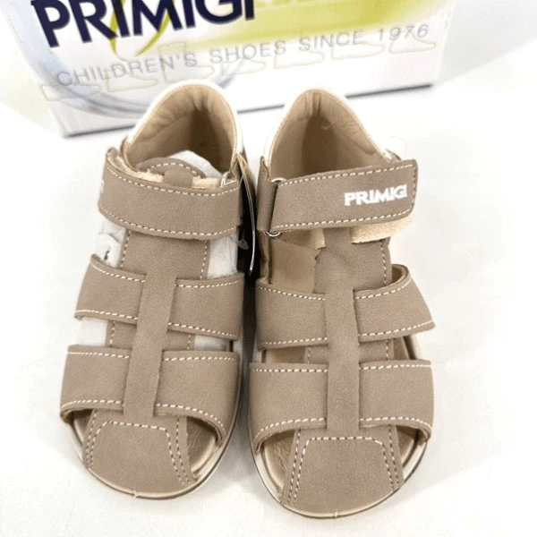 NWT Primigi Baby Toddler Anti Shock Closed Toe Sandals Taupe Size 8.5 Unisex - Image 2 of 4