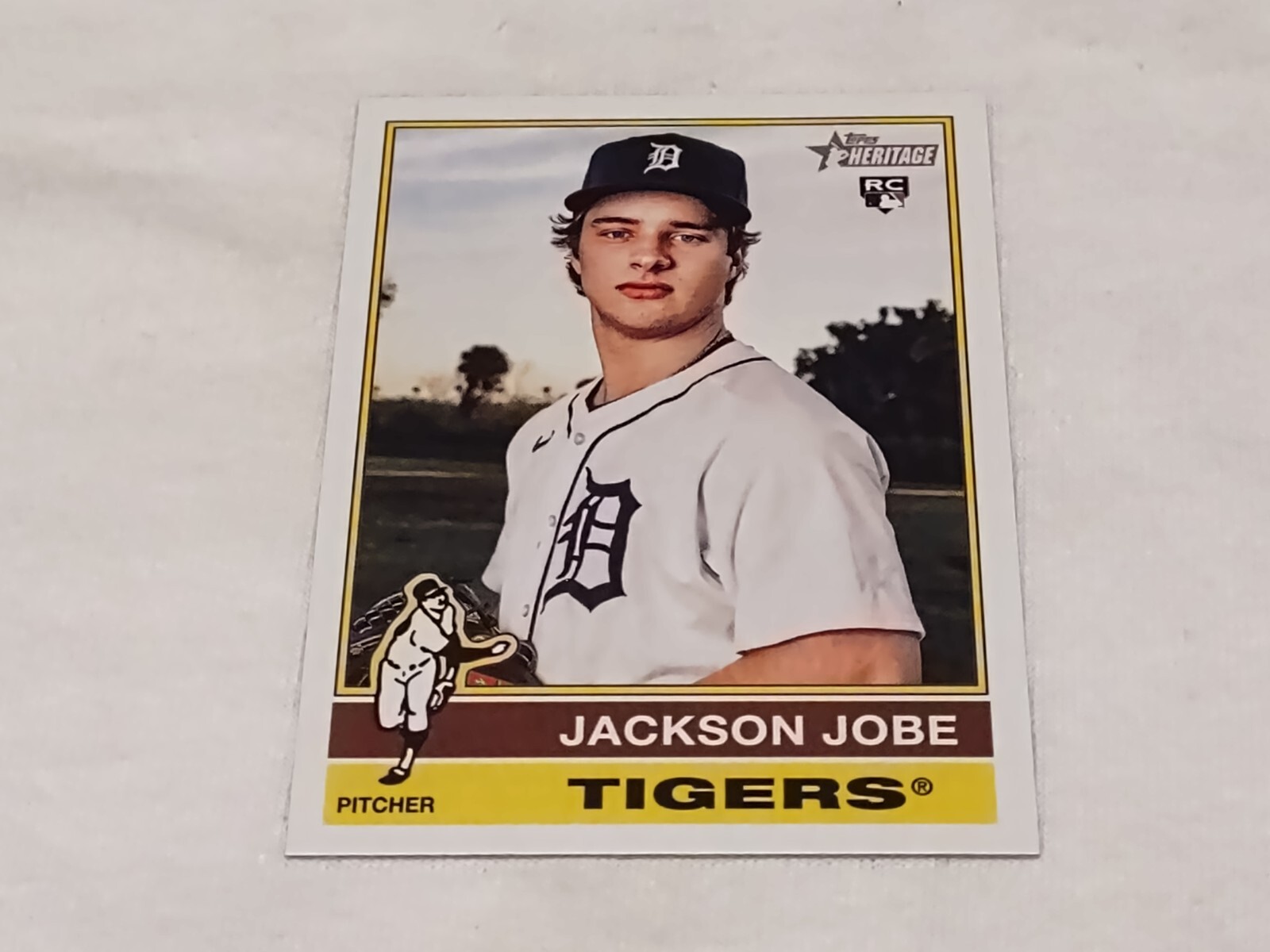Jackson Jobe 2025 Topps Heritage Rookie Card #389 Base Set Detroit Tigers