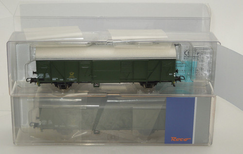 Roco H0 (AC) 76096 - 2 gedeckte Güterwagen Deutsche Bundespost | Zustand: Gebraucht