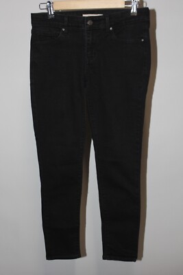 Levis 711 Shaping Skinny Womens Size 26 x 27 Ankle Fit Black Stretch Denim Jeans