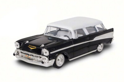 MATCHBOX 1/43 Chevy Nomad 1957 ノマド ミニカー 1957 CHEVROLET NOMAD 1/43 SCALE DIECAST CAR BLACK BY ROAD
