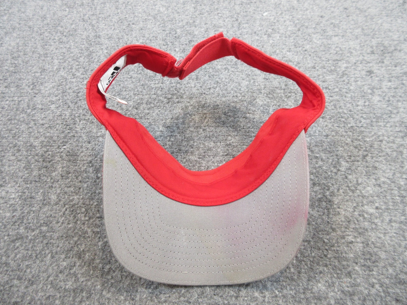 Adidas Hat Cap Strap Back Visor Adjustable Red Ou… - image 10