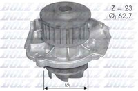 Dolz Wasserpumpe KüHlmittelpumpe FüR Fiat 500 C 312_ 312 Grande Punto 199_ 199