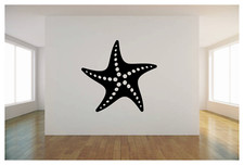 STARFISH SILHOUETTE WALL VINYL ART DECAL 23X22" BEDROOM HOME DECOR
