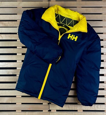 Mens Reversible Puffer Jacket Helly Hanson Vintage Size S UK