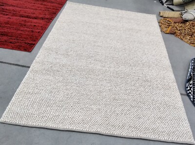 BEIGE / IVORY 5'-0'' x 8'-0'' Back Stain Rug, Reduced Price 1172764419 NAT425B-5