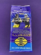 2022 Panini Illusions Football Cello Value Pack 20 Cards SEALED!