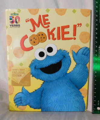 9'' Me Cookie! Monster Sesame Street HC 50 Years Book & Poster Exclusive B&N