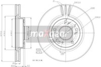 2X Maxgear 19-1951 Bremsscheibe FüR Honda