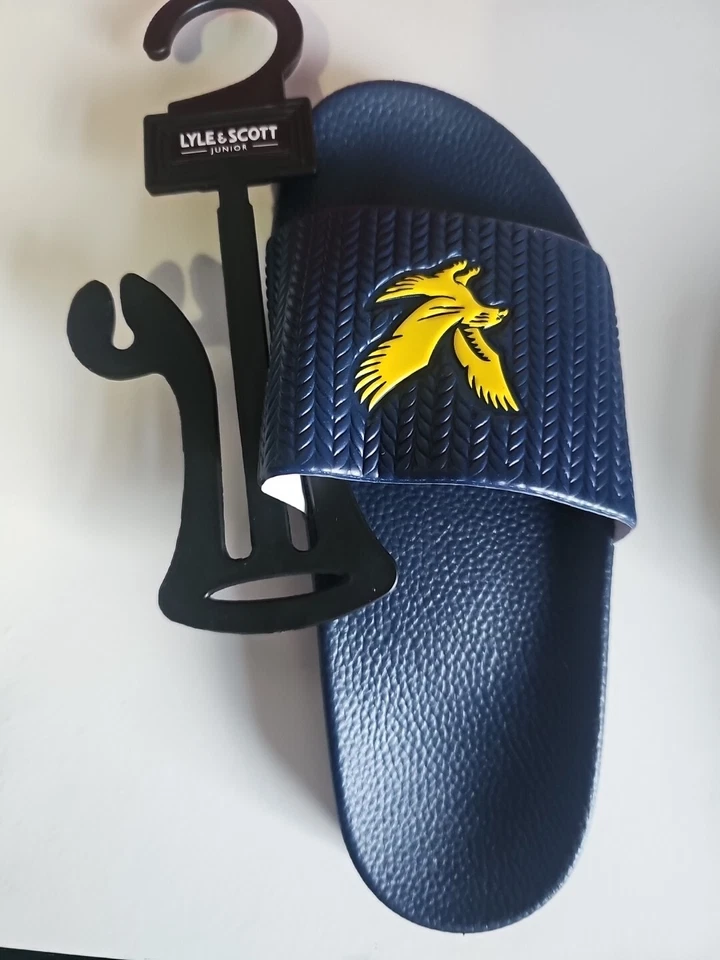 Lyle and Scott Sliders Blue UK Size 5 Brand New - Image 2 of 3