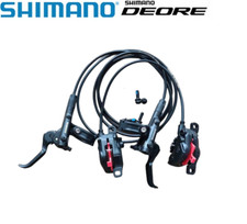 SHIMANO Deore M6100 MTB Hydraulic Disc Brake Set SHIMANO LOGO-Matt Black Sale 