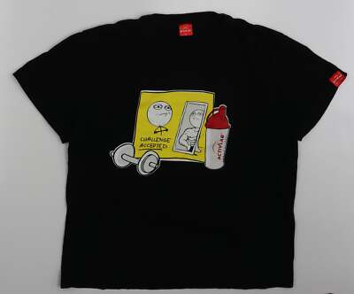 ActivLab Damen T-Shirt schwarz Baumwollmischung Größe L - Challenge Accepte