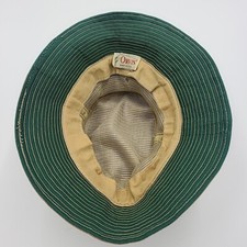 Vintage Orvis Made In USA Fishing Hat Tan Green Mosquito Net Size Small Bucket