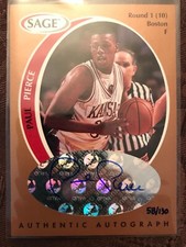 1998-99 SAGE Bronze Paul Pierce Autograph Auto RC Rookie (A) /130