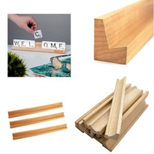 Holzregal für Holz Fliesenständer Halter 34 / 36 / 45 cm quadratisch Name Wohndeko