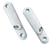 Mid USA 13428 V-Factor Chrome Front Bullet Turn Signal Mounts Harley FLH/T 96-13